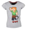 Minecraft Kinder Kurzarm-T-Shirt, Oberteil 4-8 Jahre
