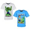 Minecraft Kinder Kurzärmliges T-Shirt, Oberteil 6-12 Jahre