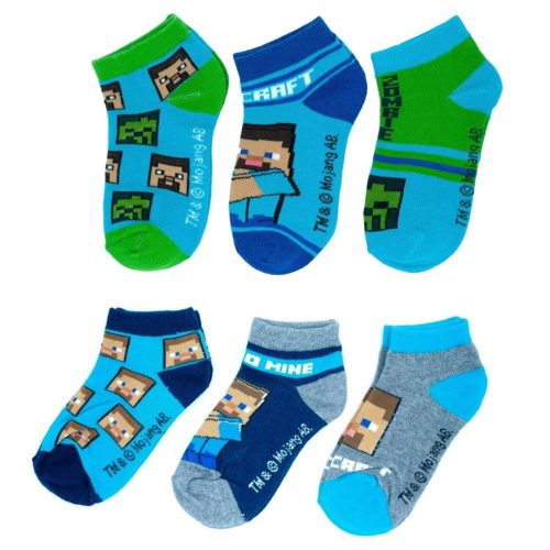 Minecraft Kinder No-show Socken 23-38