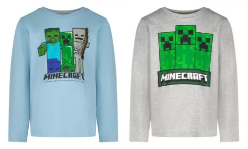 Minecraft Trio Kinder Langarmshirt, Oberteil 6-12 Jahre