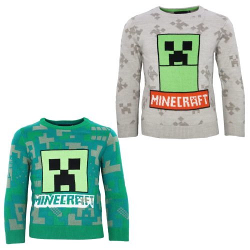 Minecraft Kinder Gestrickter Pullover 6-12 Jahre