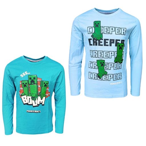 Minecraft Creeper Kinder Langarmshirt, Oberteil 6-12 Jahre