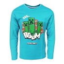 Minecraft Creeper Kinder Langarmshirt, Oberteil 6-12 Jahre