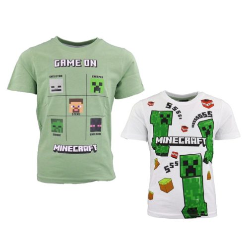 Minecraft Kinder Kurzarmshirt, Oberteil 6-12 Jahre