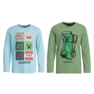   Minecraft Blockbuster Kinder Langarmshirt, Oberteil 6-12 Jahre
