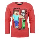 Minecraft Kinder Langarmshirt, Oberteil 6-12 Jahre