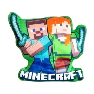 Minecraft Duo 3D geformtes Dekokissen 40 cm