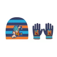 Dragon Ball Saiyan Blue Kinder Mütze und Handschuh Set