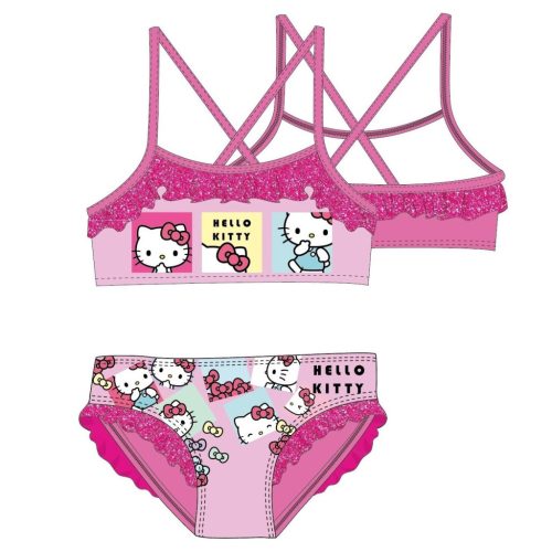 Hello Kitty Bows Kinder Badeanzug, Bikini 3-8 Jahre