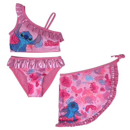 Disney Lilo und Stitch Tropic Pink Kinder-Bikini und Sarong-Set 4-10 Jahre