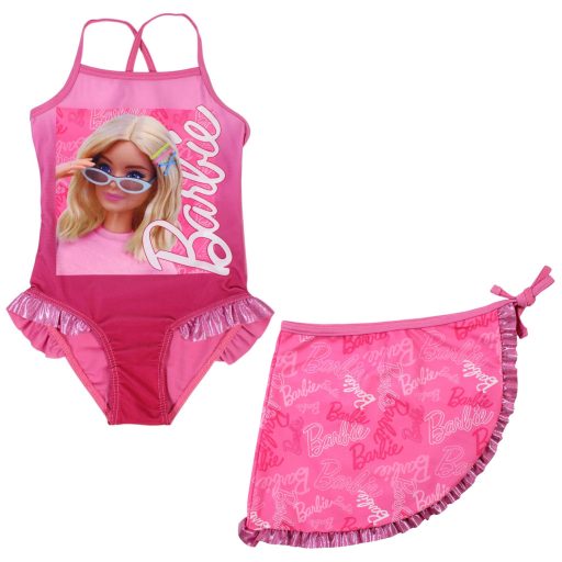 Barbie Style Kinder Badeanzug und Sarong Set 3-8 Jahre