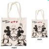 Disney Minnie  Mickey Kiss Leinwand Einkaufstasche 44 cm