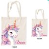 Einhorn Mystic Leinentasche, Einkaufstasche 44 cm