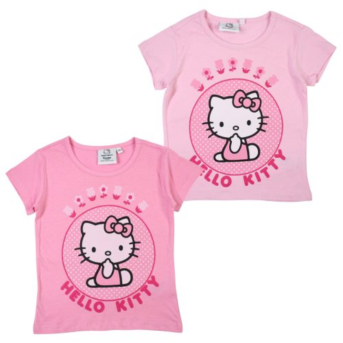 Hello Kitty Pink kurzärmeliges Kinder-T-Shirt, Oberteil 3-8 Jahre