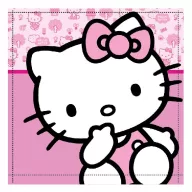 Hello Kitty Cutie Handtuch, Gesichtstuch, Tuch 30x30cm