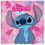 Disney Lilo und Stitch Pink Paradise Handtuch, Gesichtstuch, 30x30cm