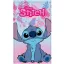 Disney Lilo und Stitch Pink Paradise Handtuch, Gesichtstuch, 30x50cm