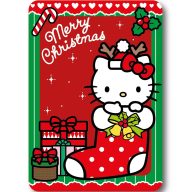   Hello Kitty Holiday Cheer Weihnachts Polar Fleece Decke 100x140cm
