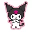 Hello Kitty Kuromi 3D geformtes Zierkissen 40 cm