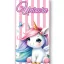 Einhorn Candy Pastel Badehandtuch, Strandtuch 70x140cm (Fast Dry)