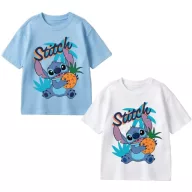   Disney Lilo und Stitch Ananas Kinder kurzärmliges T-Shirt, Oberteil 3 - 8 Jahre / 98 - 128 cm