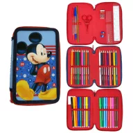 Disney Mickey  Dots gefülltes 3-stöckiges Federmäppchen