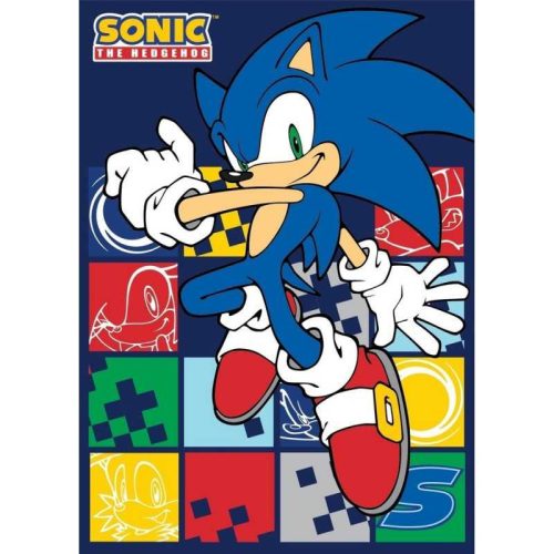 Sonic der Igel Blue Blur Fleecedecke 100x140cm