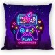 Gamer Neon Kissenbezug 40x40 cm