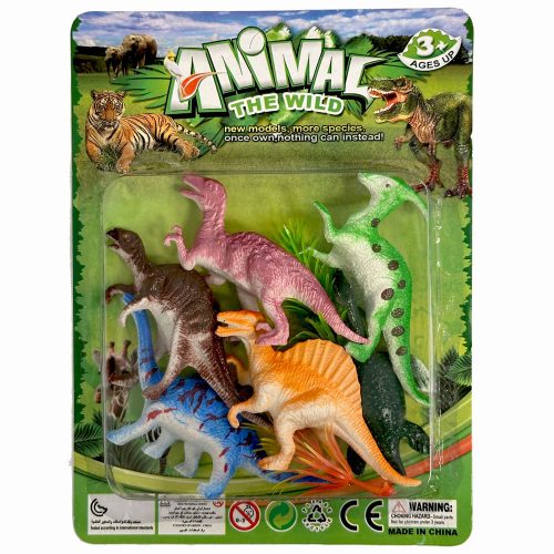 Dinosaurier Kunststofffiguren-Set, 6-teilig in Box