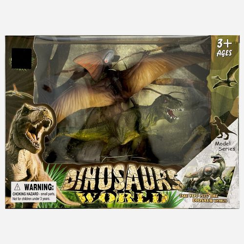 Dinosaurier Kunststofffiguren-Set, 2-teilig in Box