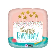 Geburtstag Confetti Cake Happy Birthday Folienballon 46 cm