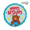Geburtstag Smiley Bear Happy Birthday Folienballon 46 cm