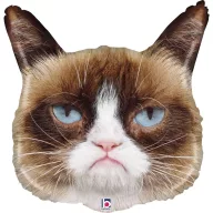 Tiere Face Grumpy Cat Folienballon 61 cm