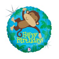   Geburtstag Monkey Buddy Holo Happy Birthday Folienballon 46 cm