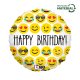 Geburtstag Emoji Happy Birthday Folienballon 46 cm