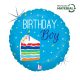 Geburtstag Cake Boy Holo Happy Birthday Folienballon 46 cm