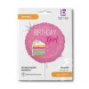 Geburtstag Cake Girl Holo Happy Birthday Folienballon 46 cm