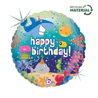Geburtstag Ocean Holo Happy Birthday Folienballon 46 cm
