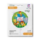 Geburtstag Jungle Animals Holo Happy Birthday Folienballon 46 cm