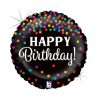 Geburtstag Glitter Confetti Happy Birthday Folienballon 46 cm