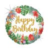Geburtstag Glitter Tropical Happy Birthday Folienballon 46 cm