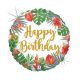 Geburtstag Glitter Tropical Happy Birthday Folienballon 46 cm
