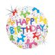 Geburtstag Balloons Dog Holo Happy Birthday Folienballon 46 cm