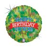 Geburtstag Camouflage Holo Happy Birthday Folienballon 46 cm