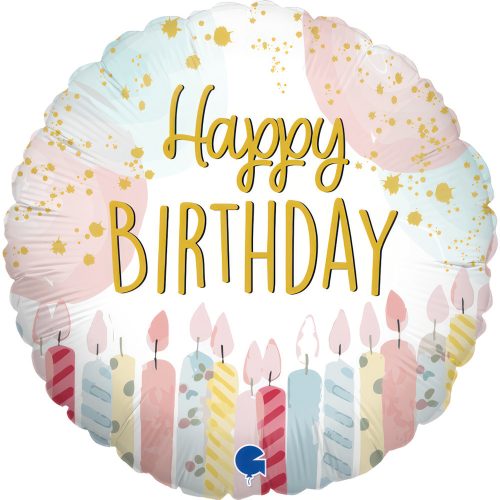 Geburtstag Candle Happy Birthday Mini-Folienballon 19 cm (WP)