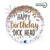 Geburtstag Dick Head Happy Birthday Folienballon 46 cm