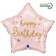 Geburtstag Pink Star Happy Birthday Folienballon 46 cm