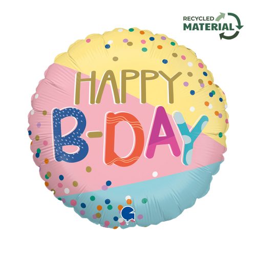 Geburtstag Funky Dots Happy Birthday Folienballon 46 cm