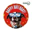 Geburtstag Cool Doggy Happy Birthday Folienballon 46 cm