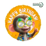 Geburtstag Cool Monkey Happy Birthday Folienballon 46 cm